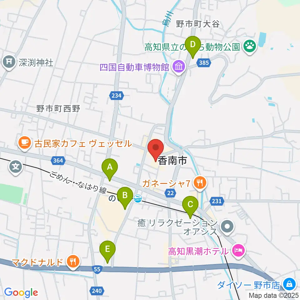 のいちふれあいセンター周辺のコンビニエンスストア一覧地図