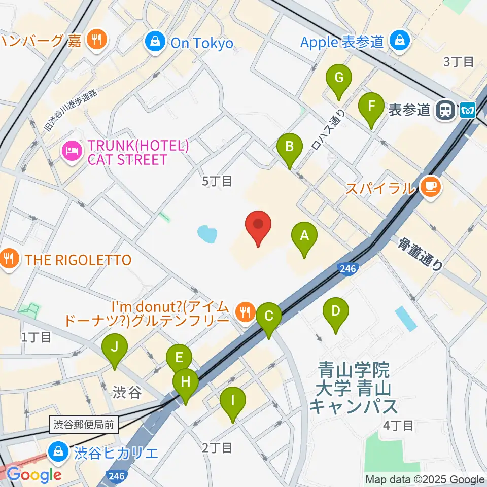 東京ウィメンズプラザ周辺のコンビニエンスストア一覧地図