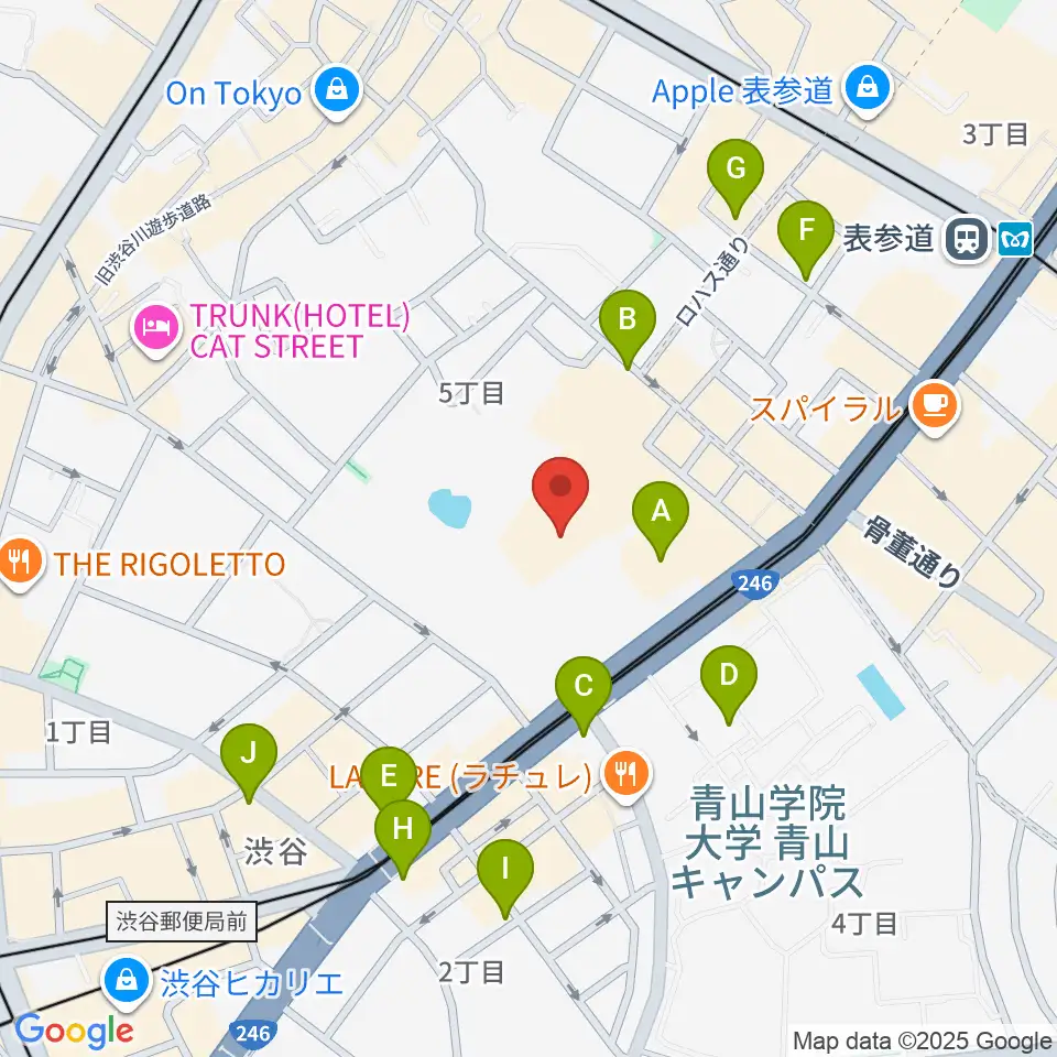 東京ウィメンズプラザ周辺のコンビニエンスストア一覧地図