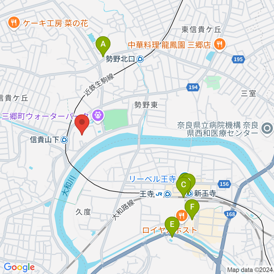 三郷町文化センター周辺のコンビニエンスストア一覧地図