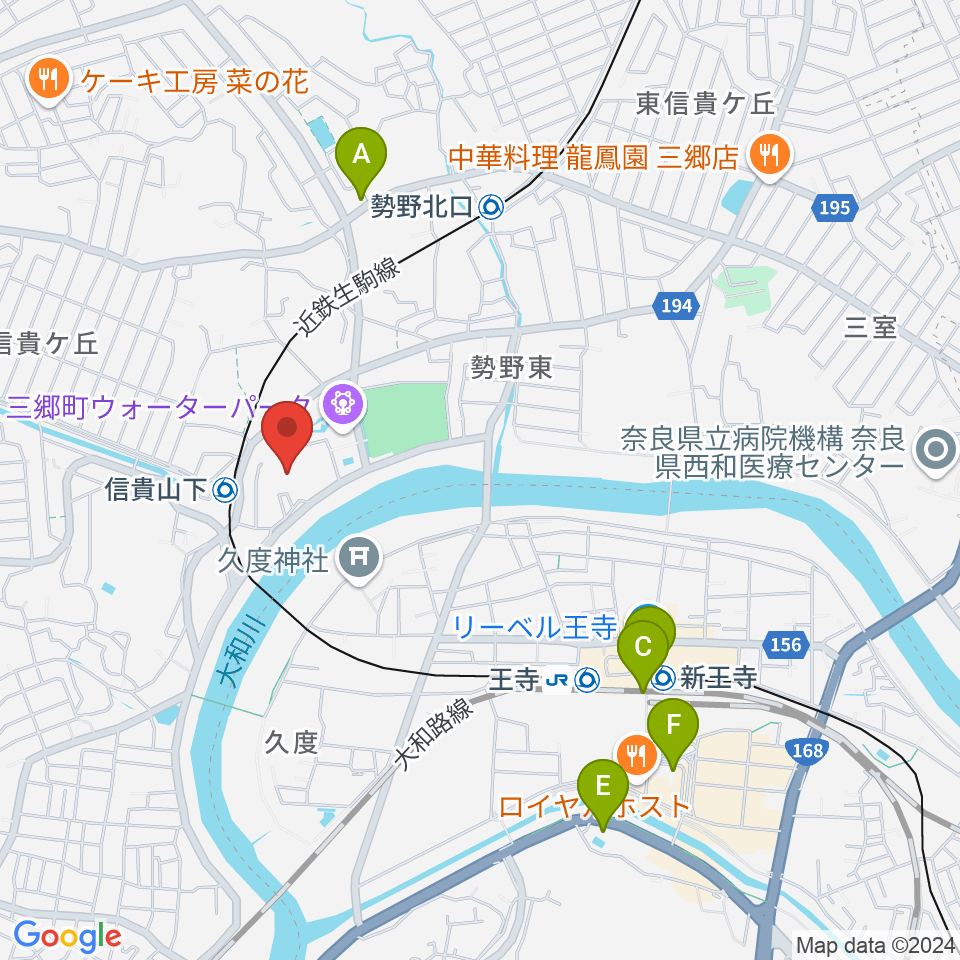 三郷町文化センター周辺のコンビニエンスストア一覧地図