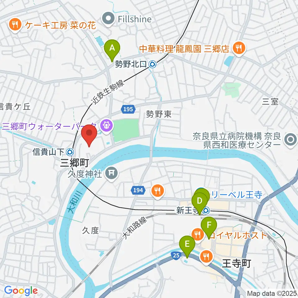 三郷町文化センター周辺のコンビニエンスストア一覧地図