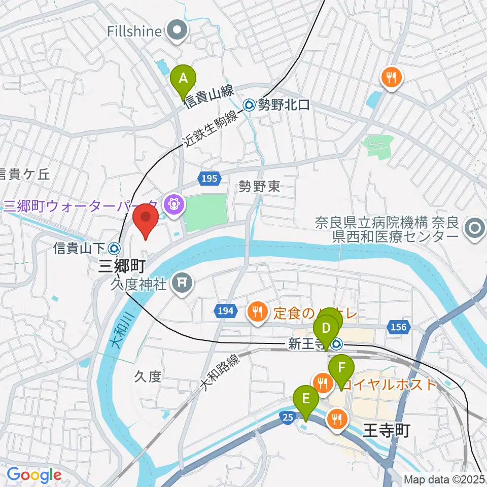 三郷町文化センター周辺のコンビニエンスストア一覧地図