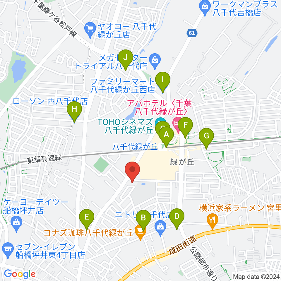 FMふくろう周辺のコンビニエンスストア一覧地図