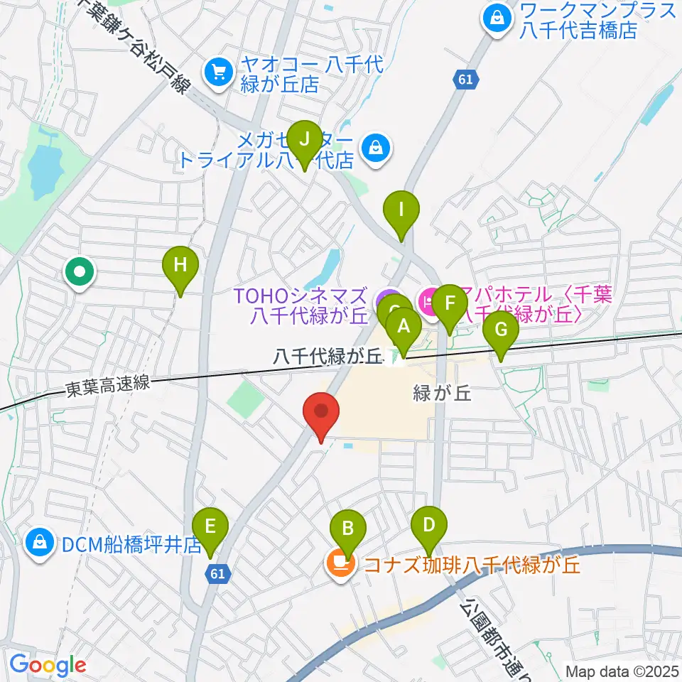 FMふくろう周辺のコンビニエンスストア一覧地図