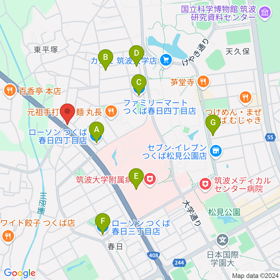 スタジオソングサイクル周辺のコンビニエンスストア一覧地図