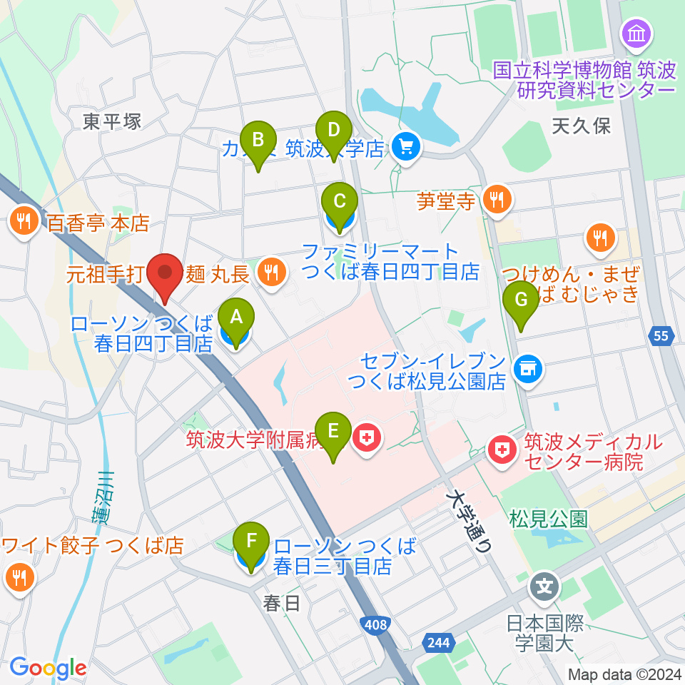 スタジオソングサイクル周辺のコンビニエンスストア一覧地図