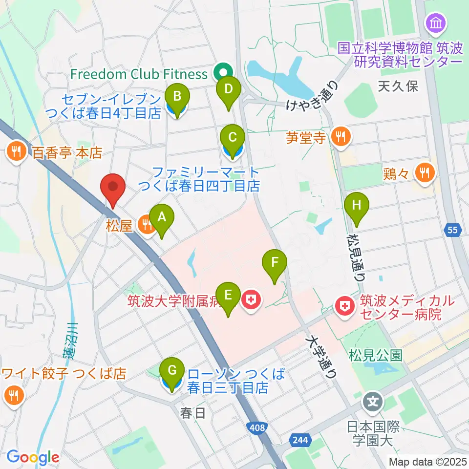 スタジオソングサイクル周辺のコンビニエンスストア一覧地図