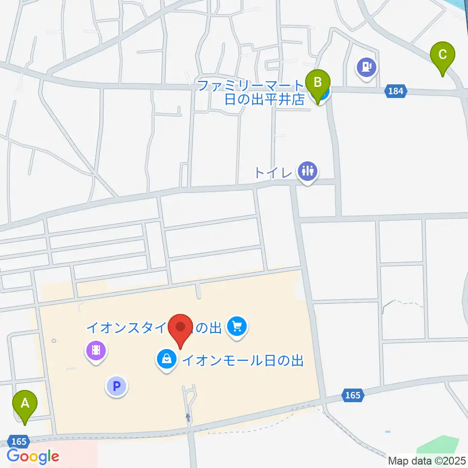 イオンシネマ日の出周辺のコンビニエンスストア一覧地図