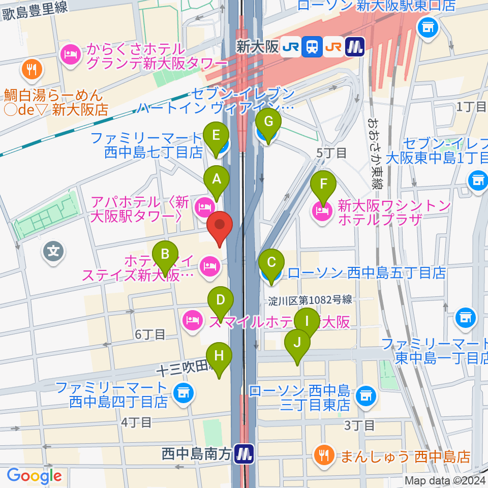 Studio CATWALK周辺のコンビニエンスストア一覧地図