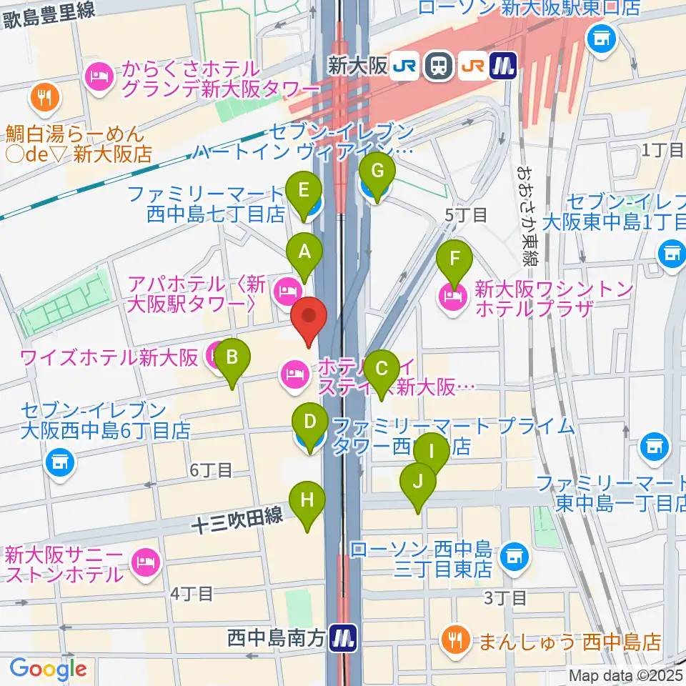 Studio CATWALK周辺のコンビニエンスストア一覧地図