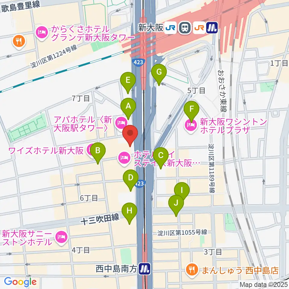 Studio CATWALK周辺のコンビニエンスストア一覧地図
