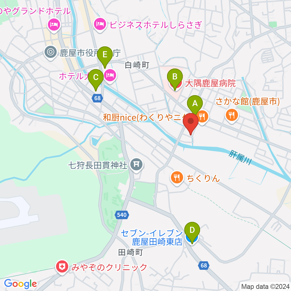 ライブスタジオ・ヴァイス周辺のコンビニエンスストア一覧地図