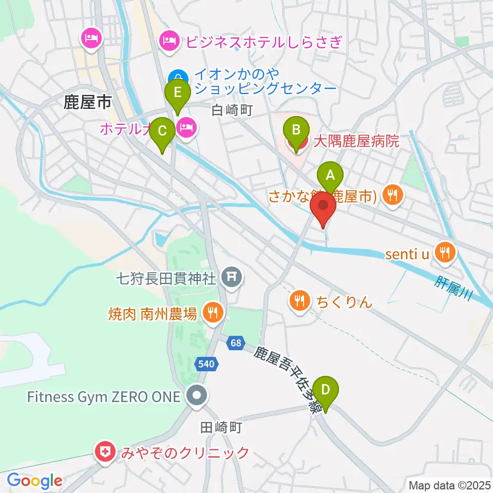 ライブスタジオ・ヴァイス周辺のコンビニエンスストア一覧地図
