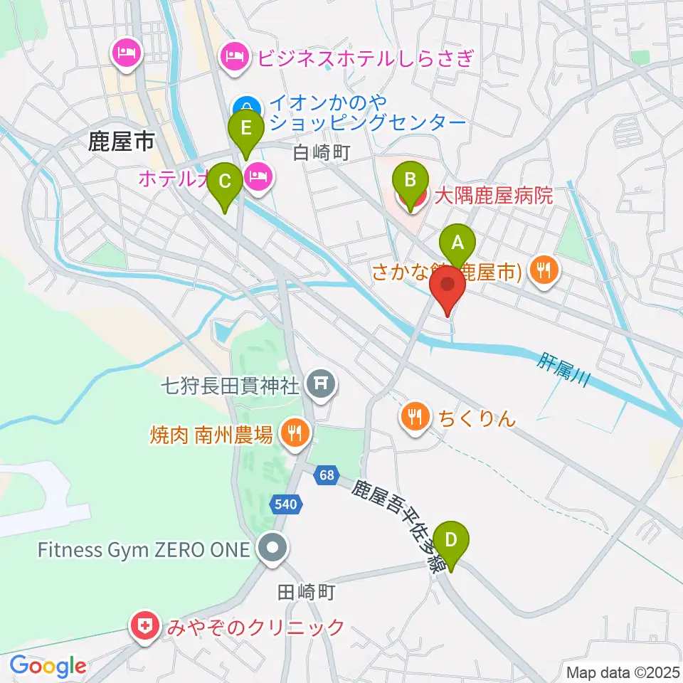 ライブスタジオ・ヴァイス周辺のコンビニエンスストア一覧地図