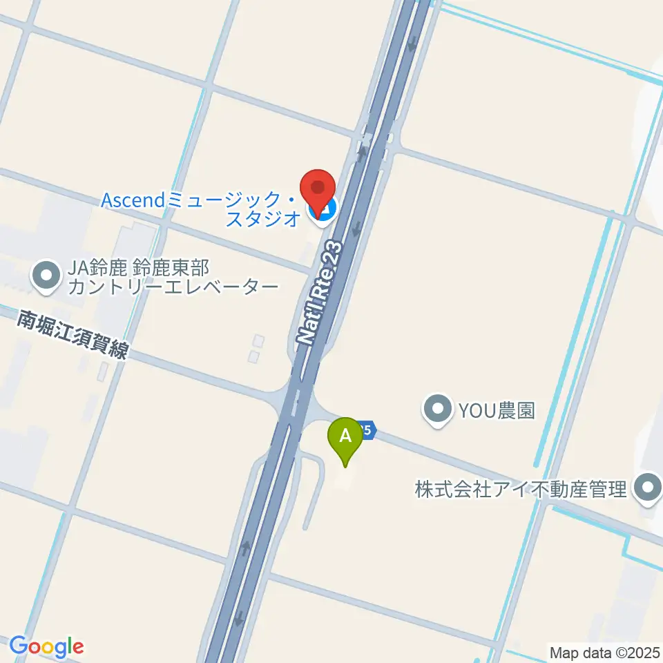 Ascendミュージック・スタジオ周辺のコンビニエンスストア一覧地図