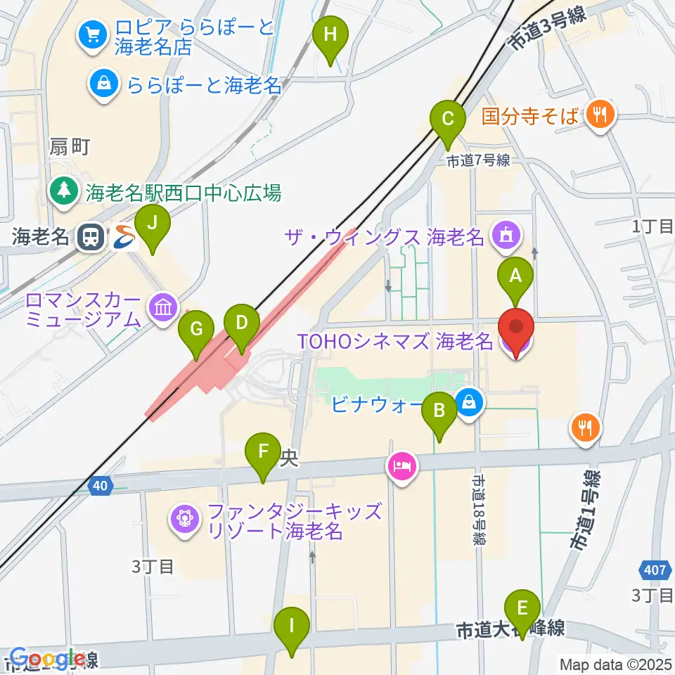 TOHOシネマズ海老名周辺のコンビニエンスストア一覧地図