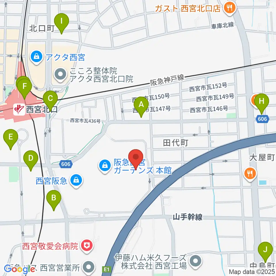 TOHOシネマズ西宮OS周辺のコンビニエンスストア一覧地図