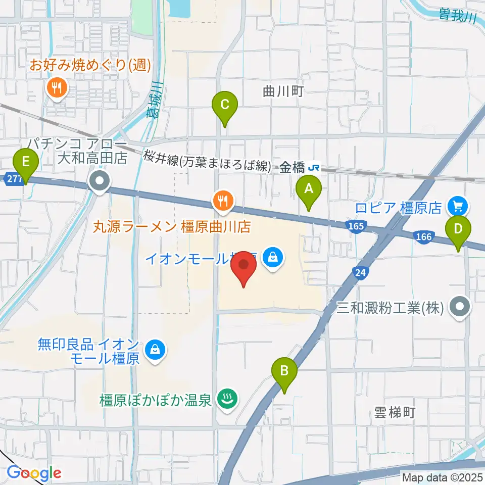 TOHOシネマズ橿原周辺のコンビニエンスストア一覧地図
