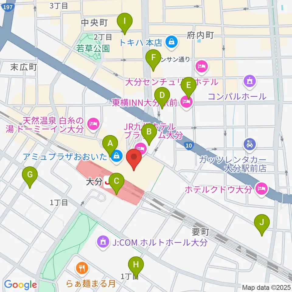 TOHOシネマズ アミュプラザおおいた周辺のコンビニエンスストア一覧地図