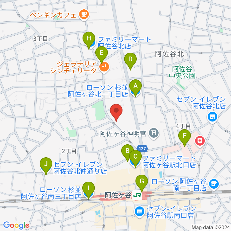 オントエンリズムストア周辺のコンビニエンスストア一覧地図