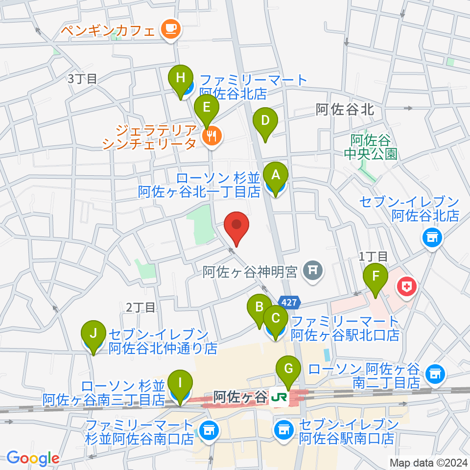 オントエンリズムストア周辺のコンビニエンスストア一覧地図