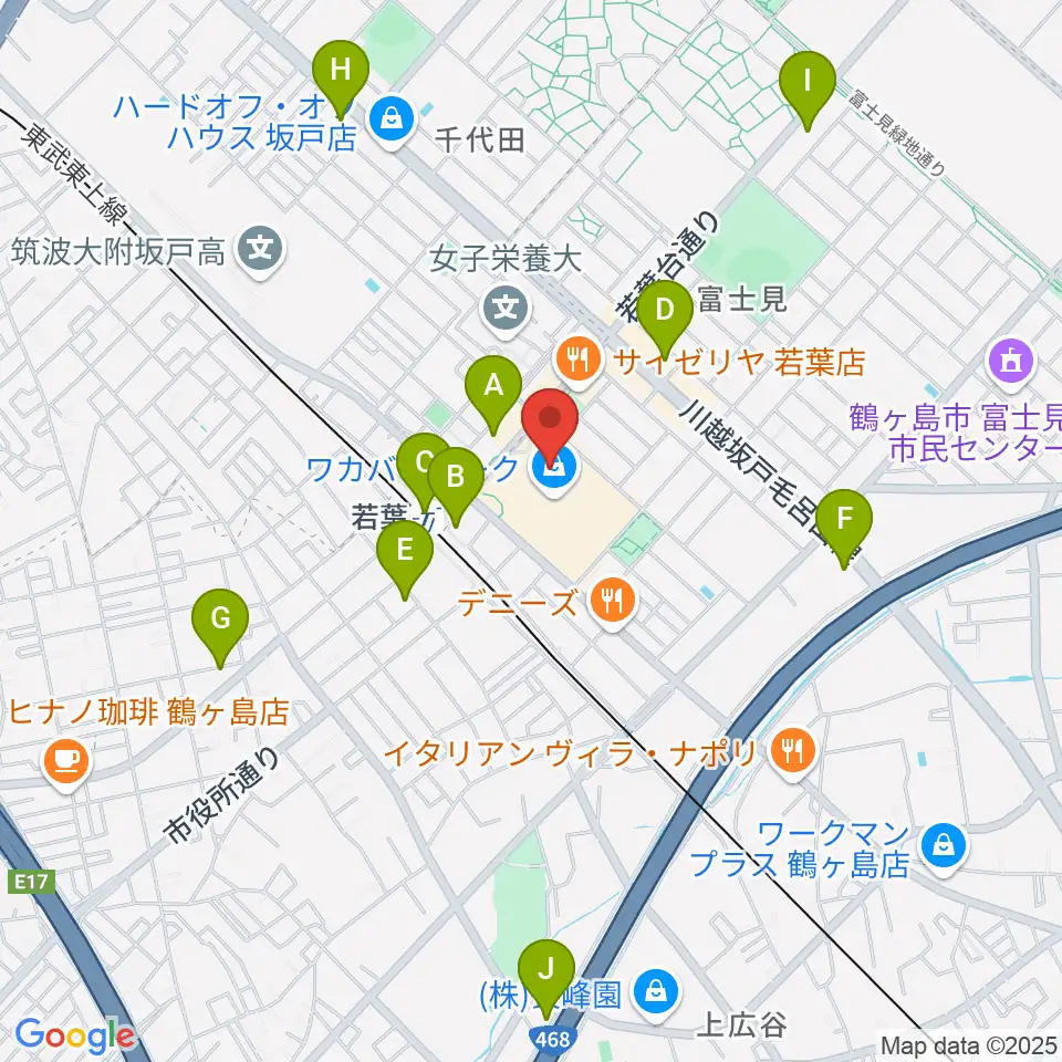 ユナイテッド・シネマわかば周辺のコンビニエンスストア一覧地図