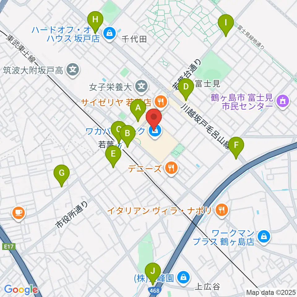 ユナイテッド・シネマわかば周辺のコンビニエンスストア一覧地図