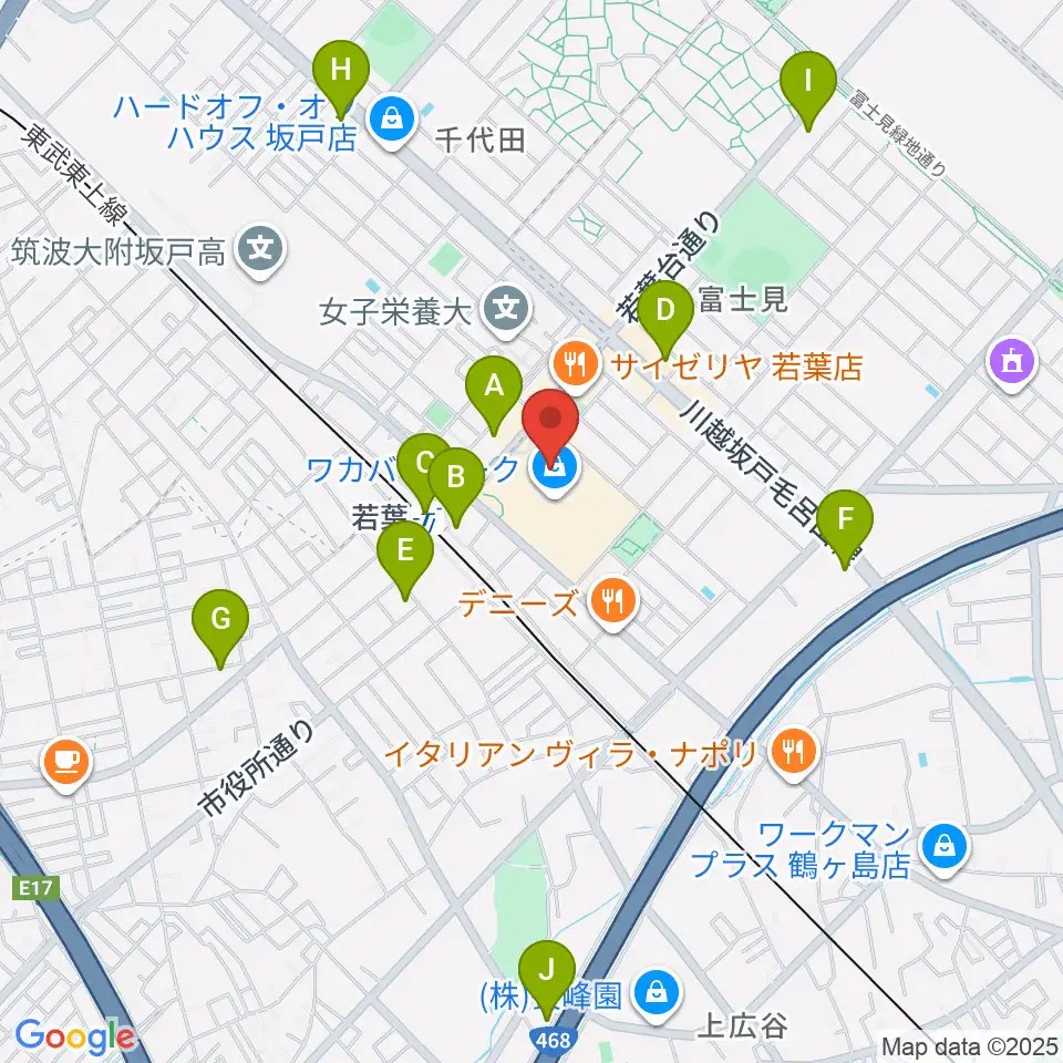 ユナイテッド・シネマわかば周辺のコンビニエンスストア一覧地図