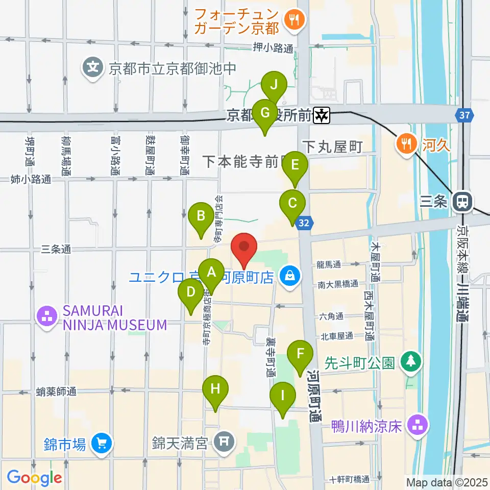 MOVIX京都周辺のコンビニエンスストア一覧地図