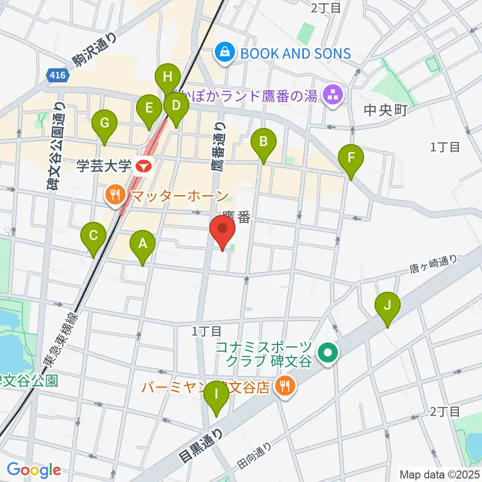 フォレストミュージック周辺のコンビニエンスストア一覧地図