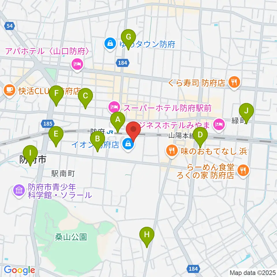 イオンシネマ防府周辺のコンビニエンスストア一覧地図