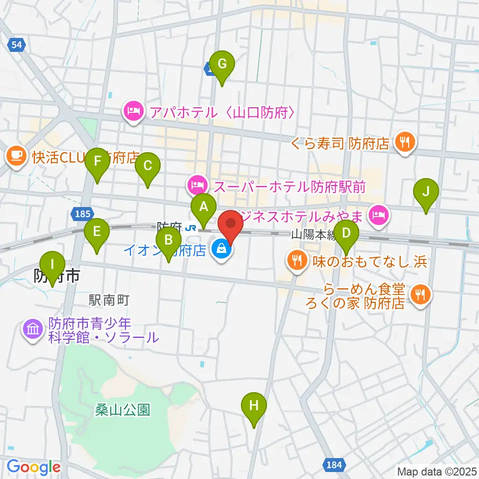 イオンシネマ防府周辺のコンビニエンスストア一覧地図