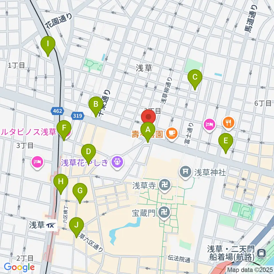 雷5656会館 ときわホール周辺のコンビニエンスストア一覧地図