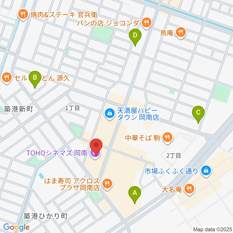 TOHOシネマズ岡南周辺のコンビニエンスストア一覧地図