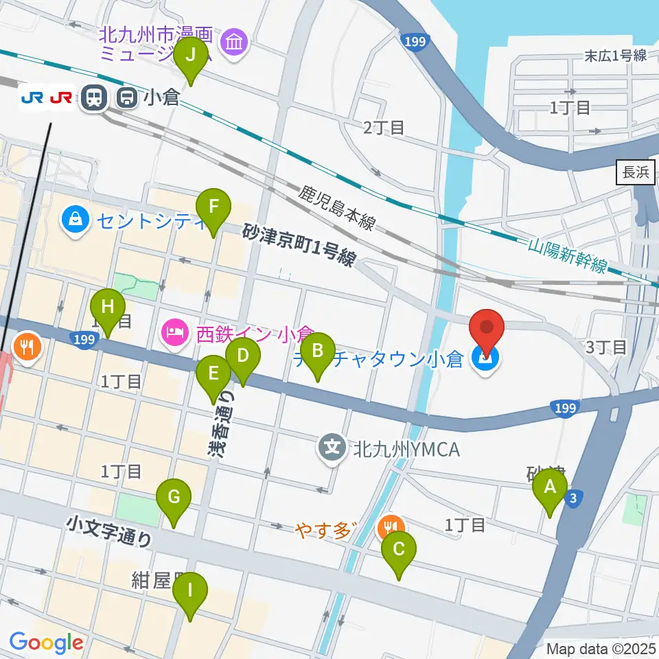 シネプレックス小倉周辺のコンビニエンスストア一覧地図