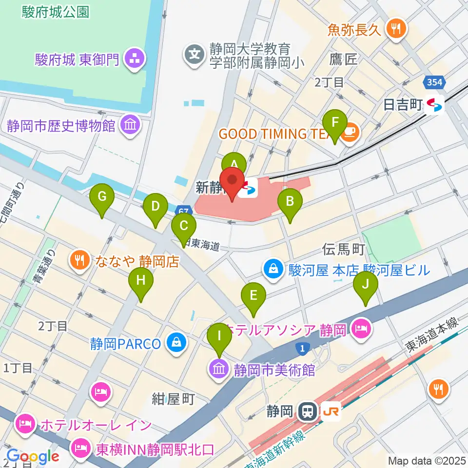 シネシティザート周辺のコンビニエンスストア一覧地図