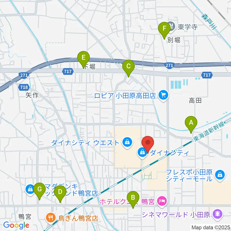 TOHOシネマズ小田原周辺のコンビニエンスストア一覧地図