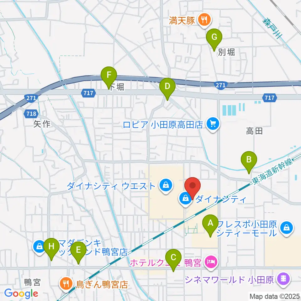 TOHOシネマズ小田原周辺のコンビニエンスストア一覧地図