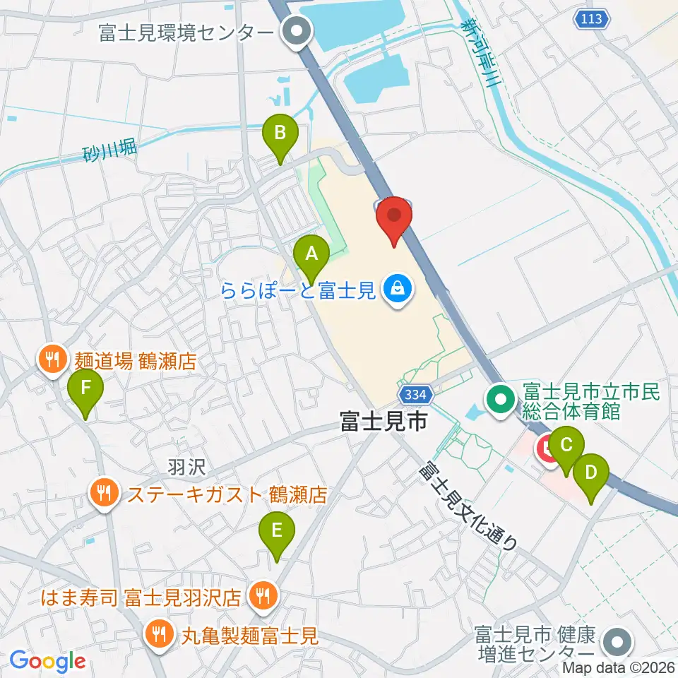 Tohoシネマズららぽーと富士見 周辺のコンビニエンスストア一覧マップ
