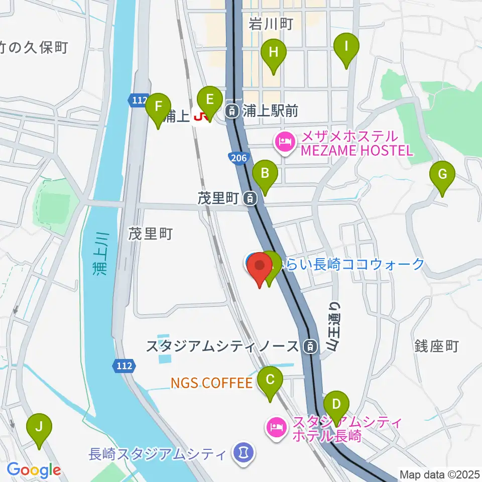 TOHOシネマズ長崎周辺のコンビニエンスストア一覧地図