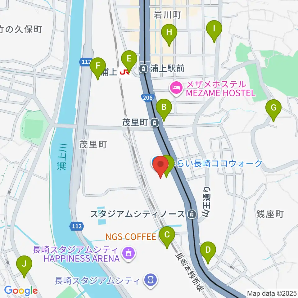 TOHOシネマズ長崎周辺のコンビニエンスストア一覧地図