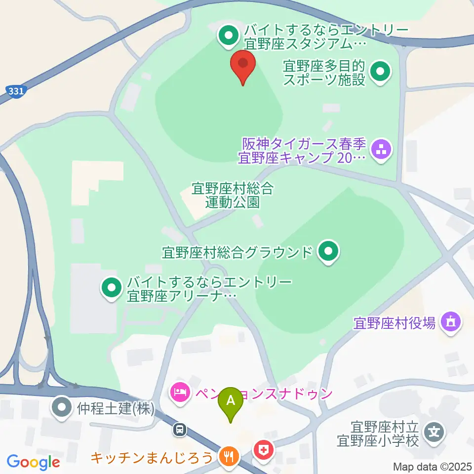 バイトするならエントリー宜野座スタジアム周辺のコンビニエンスストア一覧地図
