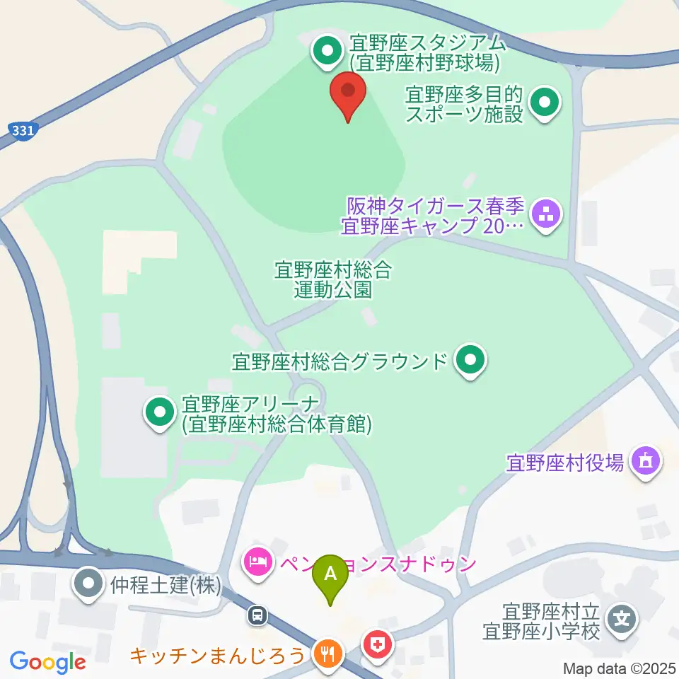 バイトするならエントリー宜野座スタジアム周辺のコンビニエンスストア一覧地図