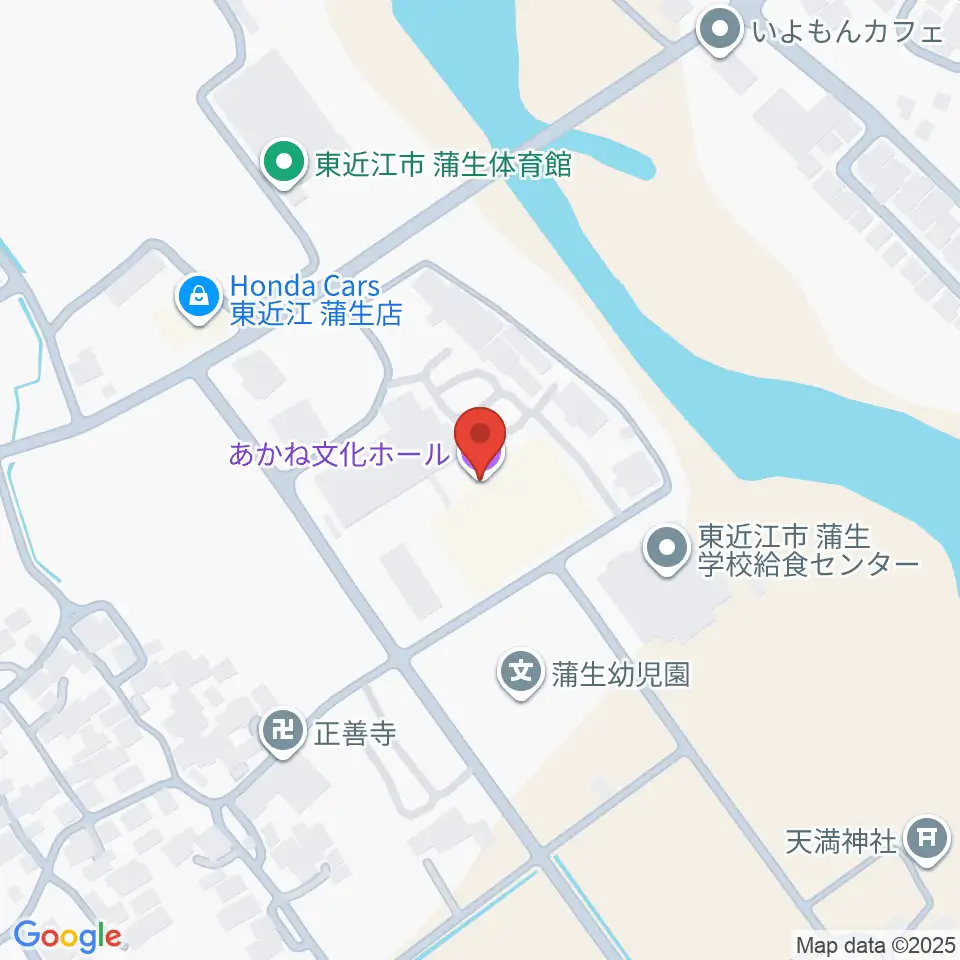 東近江市あかね文化ホール周辺のコンビニエンスストア一覧地図