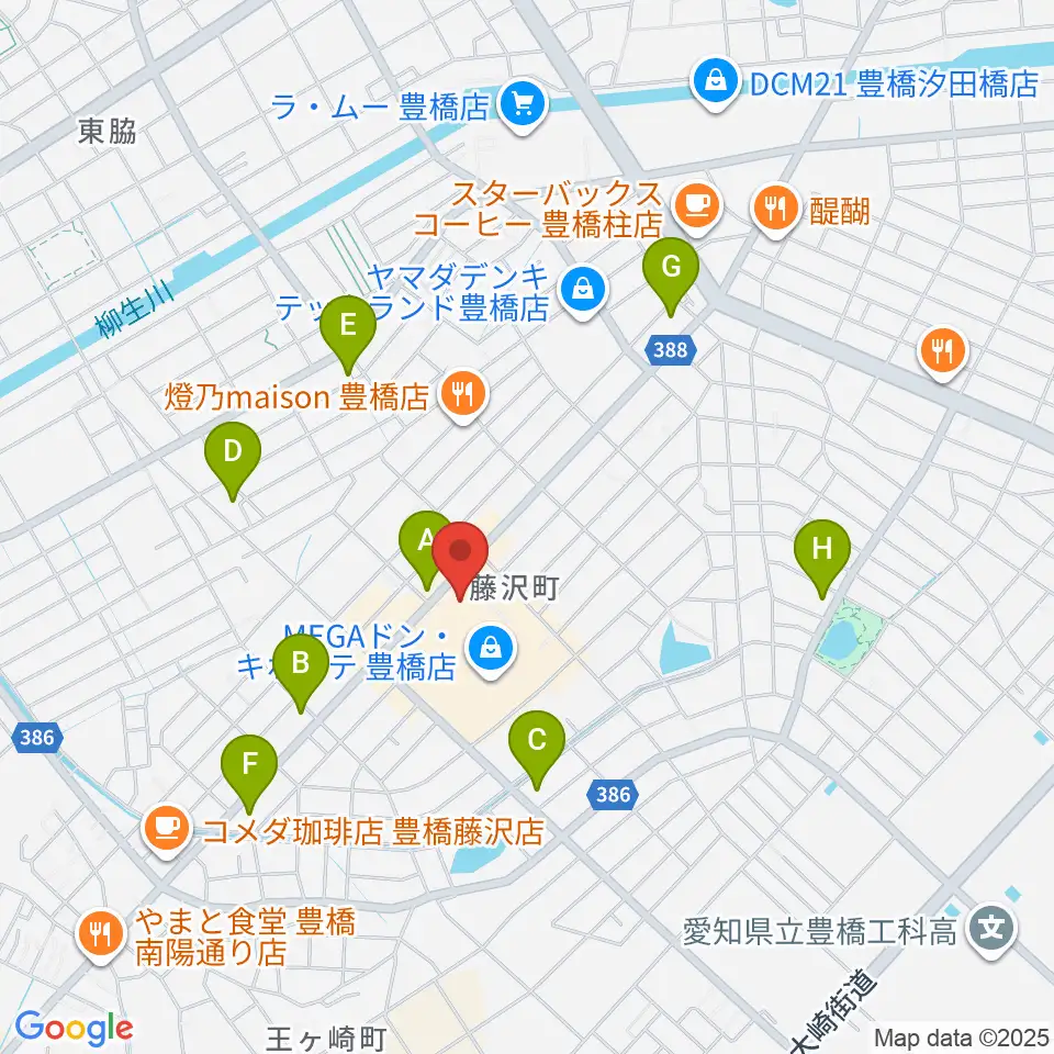 ユナイテッド・シネマ豊橋18周辺のコンビニエンスストア一覧地図