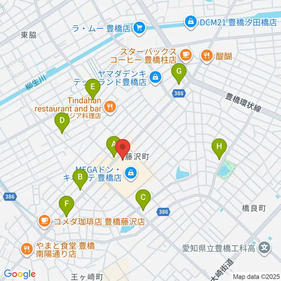 ユナイテッド・シネマ豊橋18周辺のコンビニエンスストア一覧地図