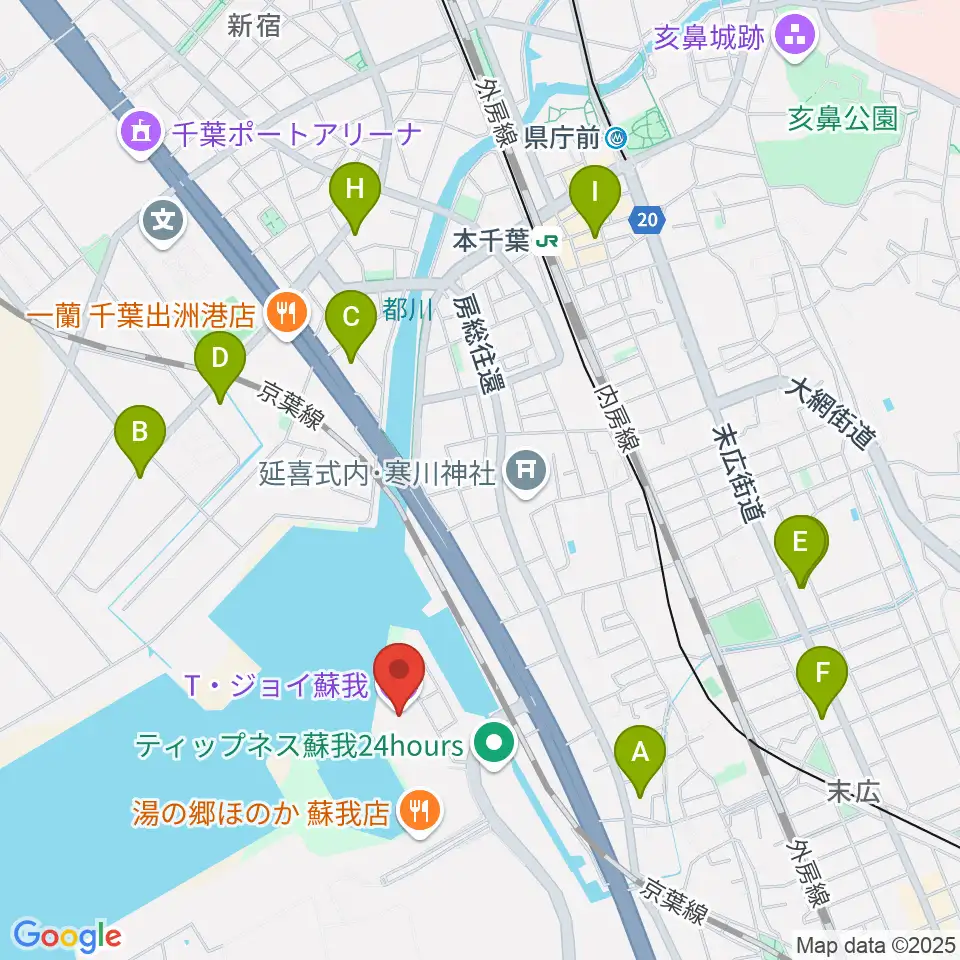 T・ジョイ蘇我周辺のコンビニエンスストア一覧地図