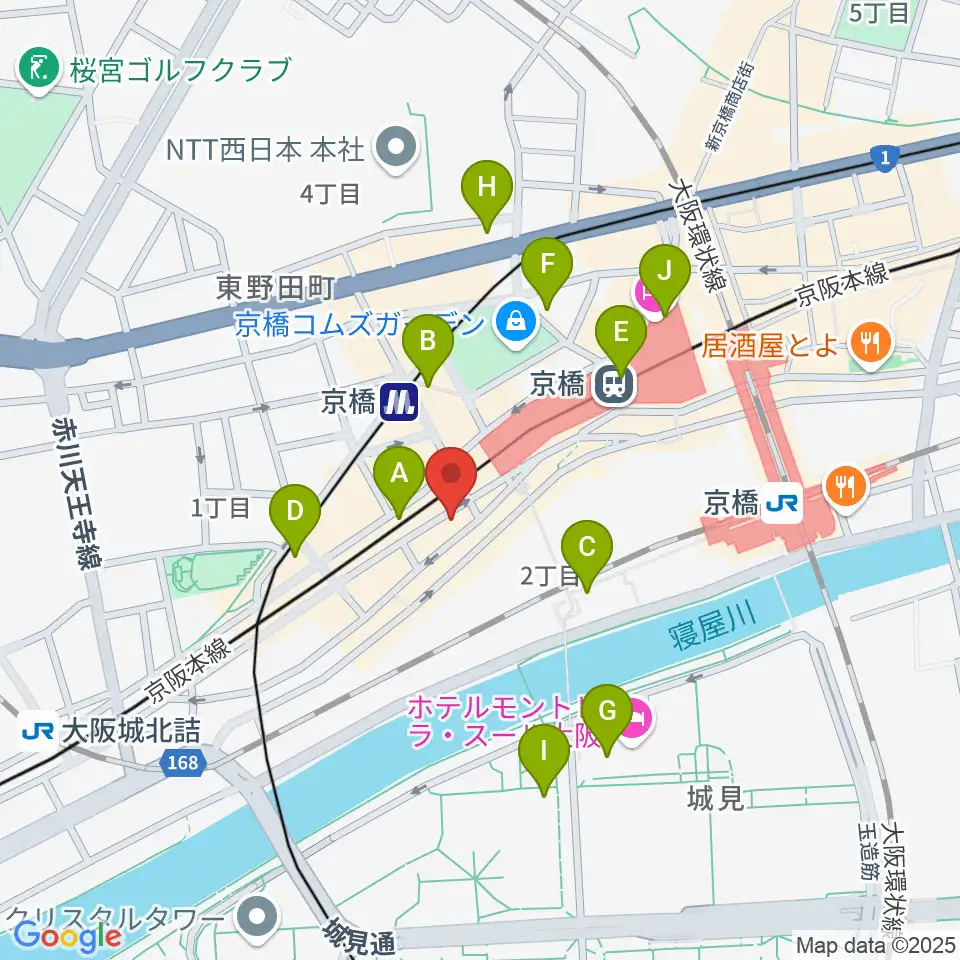 Jet Studio周辺のコンビニエンスストア一覧地図