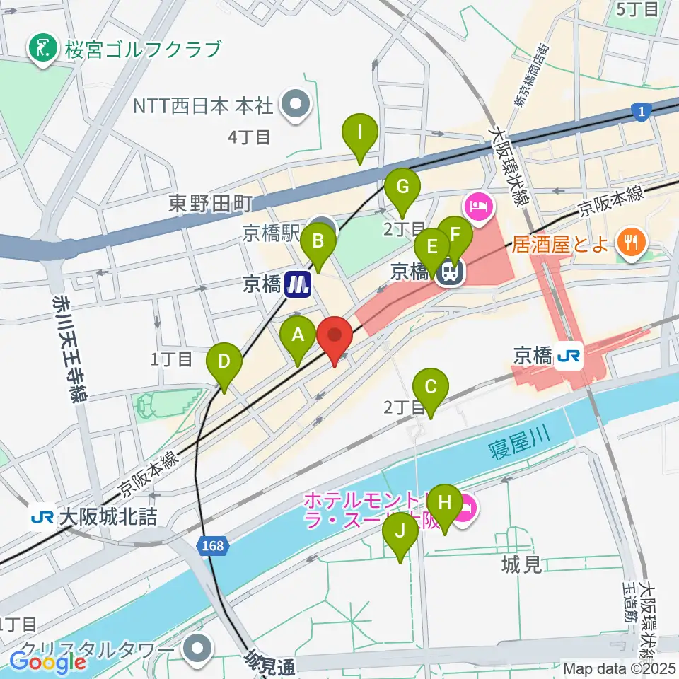 Jet Studio周辺のコンビニエンスストア一覧地図